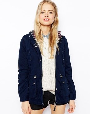 ASOS Jacket With Popper Detail And Jersey Lining - tobacco