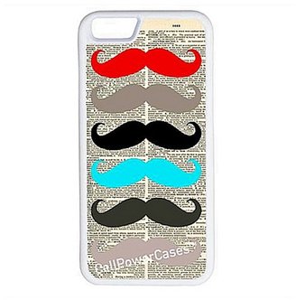 CellPowerCases CellPowerCasesTM Mustache Dictionary Page iPhone 6 (4.7) Protective V1 White Case