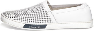 Kenneth Cole Brand Power Perforated Leather Slip-On, White