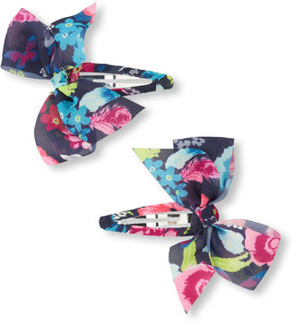 Children's Place Floral bow hair clips 2-pack