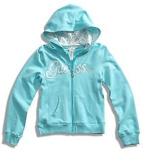 GUESS Girl Lace Trim Hoodie (4-16)