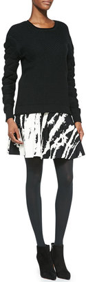 Ohne Titel Printed A-Line Knit Skirt