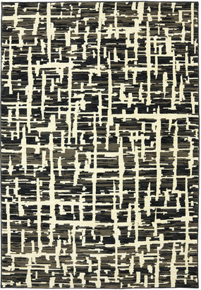 Karastan Area Rug, Studio by Panache Grasscloth Black 2'11" x 4'8"