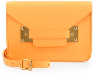 Sophie Hulme Mini Envelope Crossbody Bag, Tangerine
