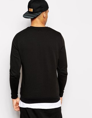 ASOS Sweatshirt With Reflective Stripes