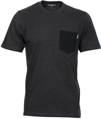 Carhartt WIP Black Heather/Black Contrast Pocket T-Shirt