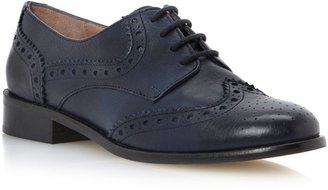 Dune Langbury-structured lace up brogue shoes