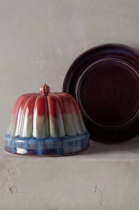 Anthropologie Jelly Mold Butter Dish