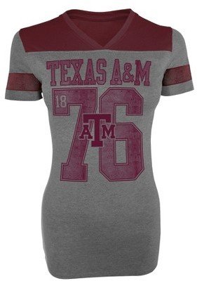 NCAA Women's V-Neck T-Shirt TEXAS A&M