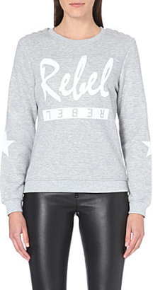 Zoe Karssen Rebel cotton-blend sweatshirt