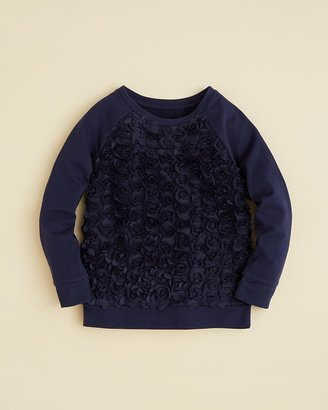 Aqua Girls' Rosette Sweatshirt - Sizes 2T-4T