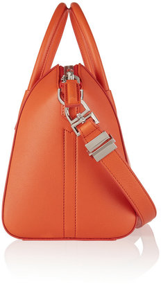 Givenchy Small Antigona bag in bright-orange textured-leather