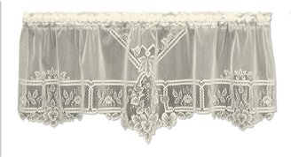 Heritage Lace Heirloom 60-Inch Wide by 22-Inch Drop Sheer Valance