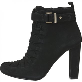 Reiss Black Suede Boots