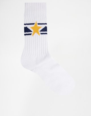 ASOS Sport-Style Socks With Star Stripe Design