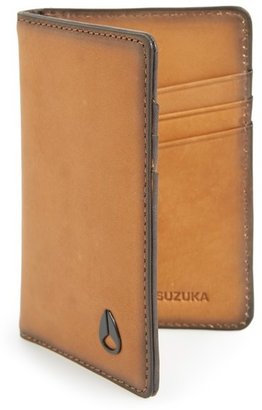 Nixon 'Suzuka' Leather Card Wallet