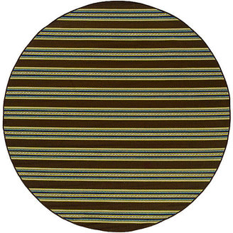 JCPenney Bars Striped Indoor/Outdoor Round Rug