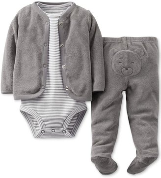 Carter's Baby Boys' 3-Piece Bodysuit, Cardigan & Pants Set