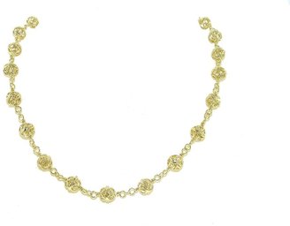 House of Fraser 1928 Gold filigree bead necklace