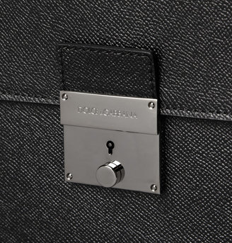Dolce & Gabbana Cross-Grain Leather Document Holder