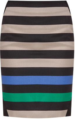 Diane von Furstenberg 14 Mae Mikado Stripe Skirt