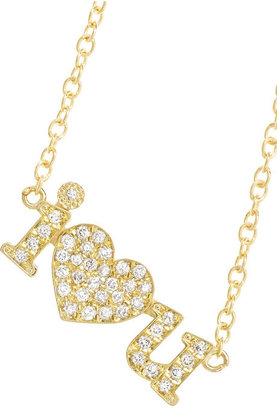 Jennifer Meyer I Heart U 18-karat gold diamond necklace