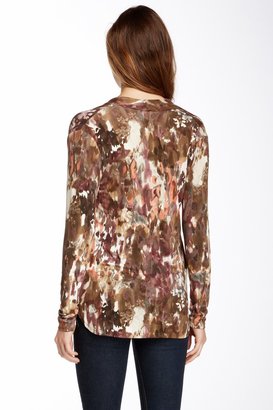 Weston Wear Stacey Printed Long Sleeve Wrap Blouse
