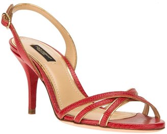 Dolce & Gabbana lizard skin effect sandal