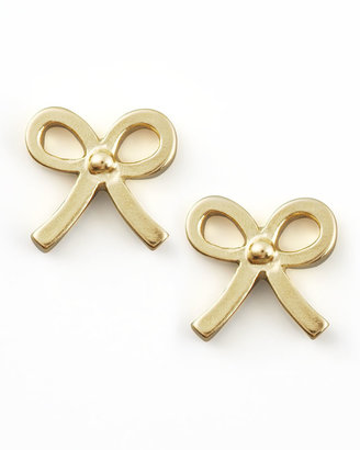Dogeared Gold Bow Earrings