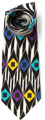 Versace Vintage geometric print tie