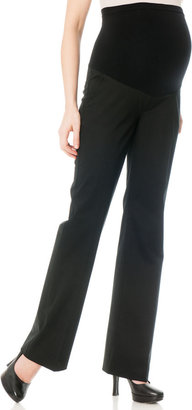 A Pea in the Pod Secret Fit Belly Twill Back Pockets Fit And Flare Maternity Pants