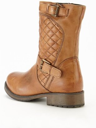 Lotus Conroe Leather Quilted Biker Boots