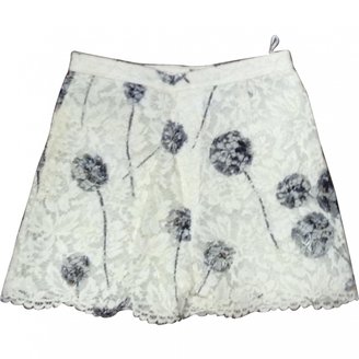 Valentino White Cotton Shorts