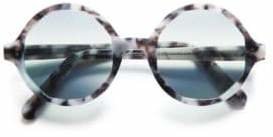 52MM Marbleized Round Sunglasses