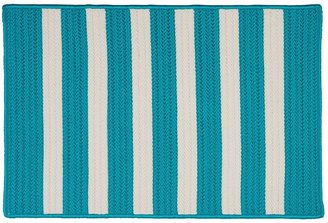 Colonial mills striped delight braided reversible indoor outdoor rug - 3' x 5'