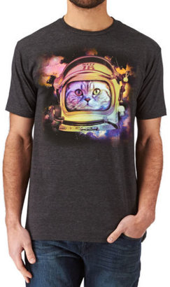Neff Space Kitten  Mens  T-shirt - Charcoal Heather