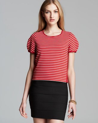 French Connection Top - Fast Suki Stripe Crop