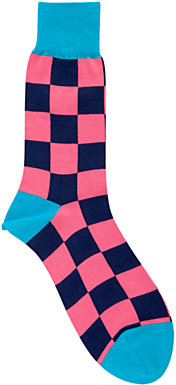 Thomas Pink Gingham Socks