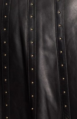 Valentino Studded Leather Miniskirt
