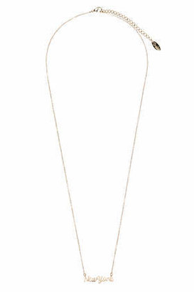 Topshop Womens **New York Necklace by Orelia - Gold