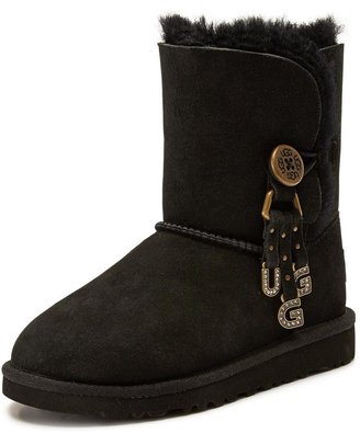 UGG Bailey Letter Charm Slip-On Boots