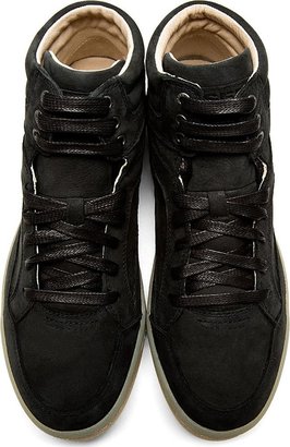 Diesel Black Nubuck Basket Dia Sneakers