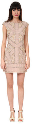 Phoebe Couture Beaded Sequined Shift Dress
