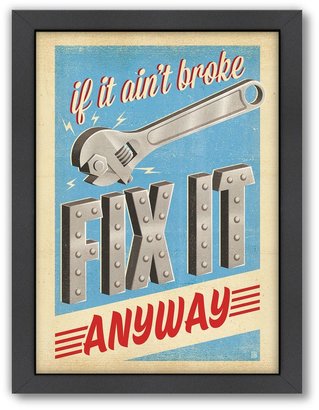 Americanflat Anderson Design Group ''Fix It Anyway'' Framed Wall Art