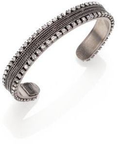 Dannijo Lane Crystal Chain Cuff Bracelet