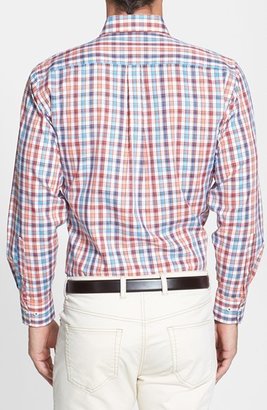 Peter Millar 'Carmel' Regular Fit Plaid Sport Shirt (Tall)