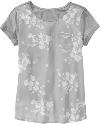 Old Navy Girls Satin-Front Tops