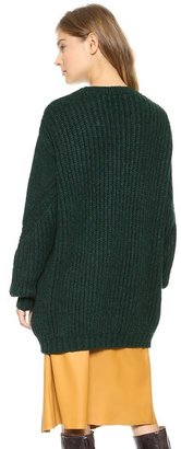 Thakoon Crew Neck Tunic Sweater