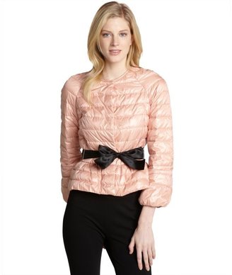 RED Valentino nude quilted bow close collarless jacket