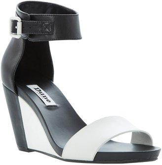 Dune Gwens Leather Wedge Heeled Sandals